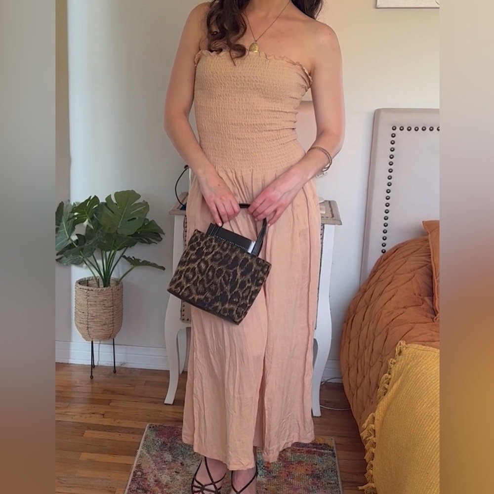 Linen Tan Jumpsuit